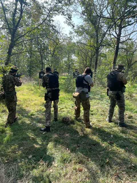 Allenamento tiro a segno 4 operatori